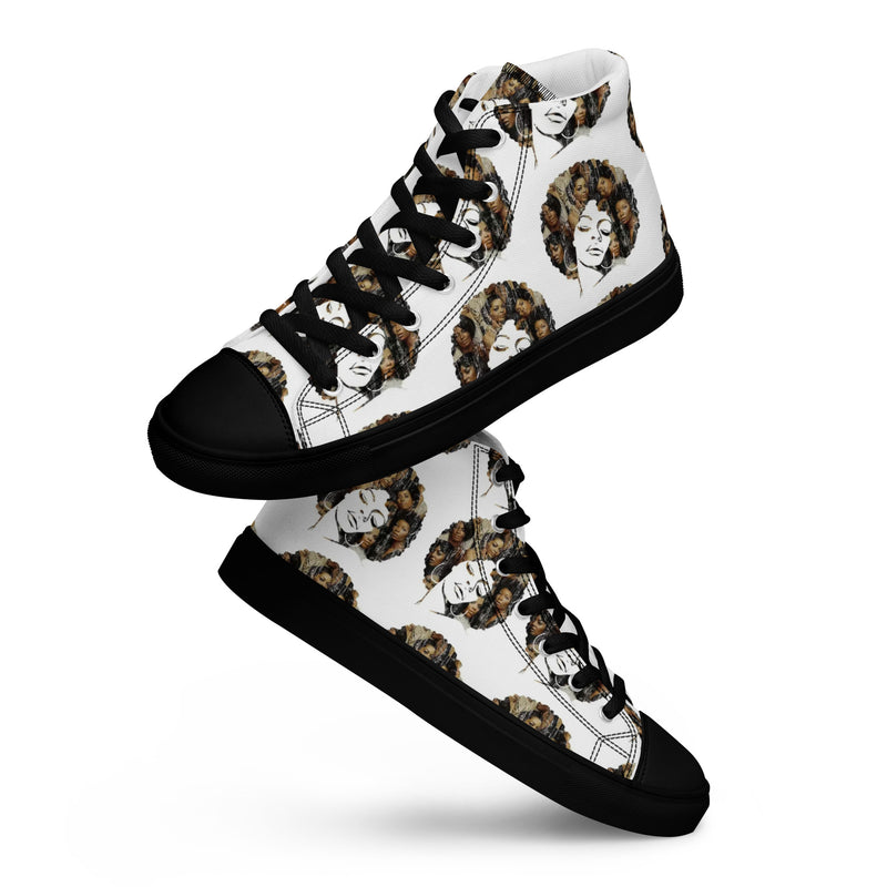 Women’s high top canvas shoes