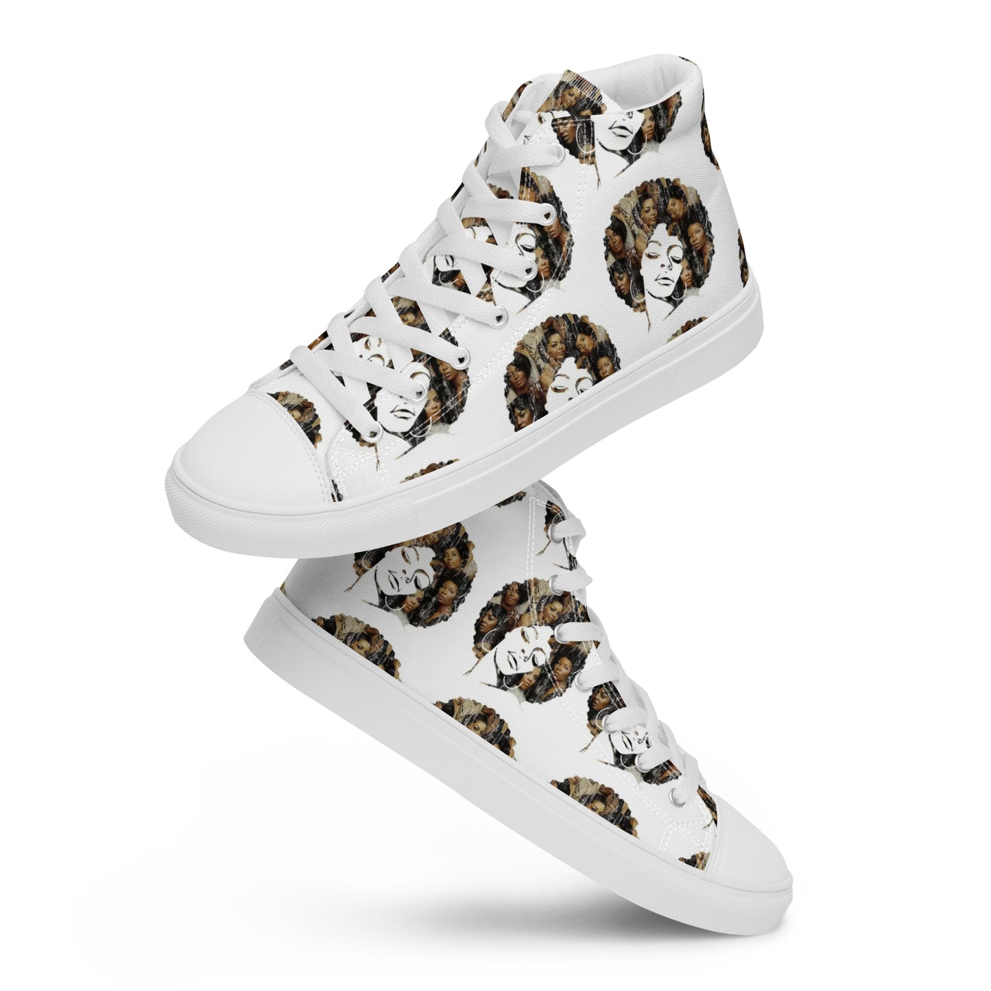 Women’s high top canvas shoes