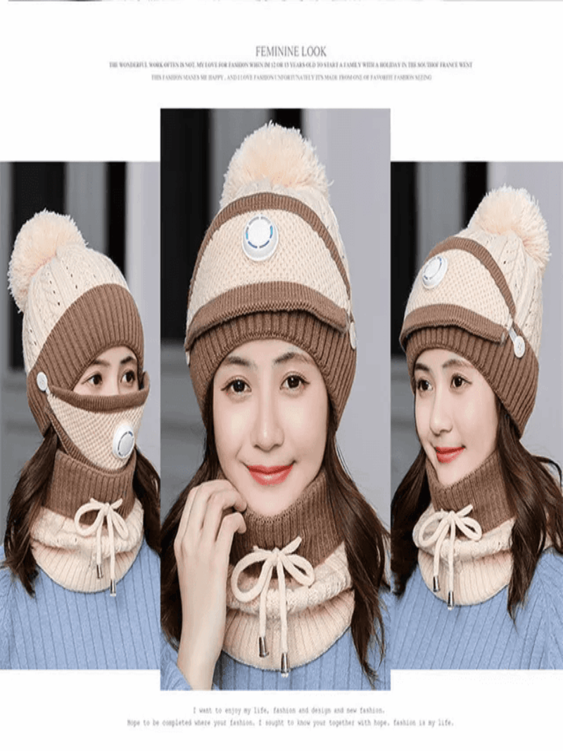 Women 3pcs Winter Hat  Set For The Cold Weather - Panther®