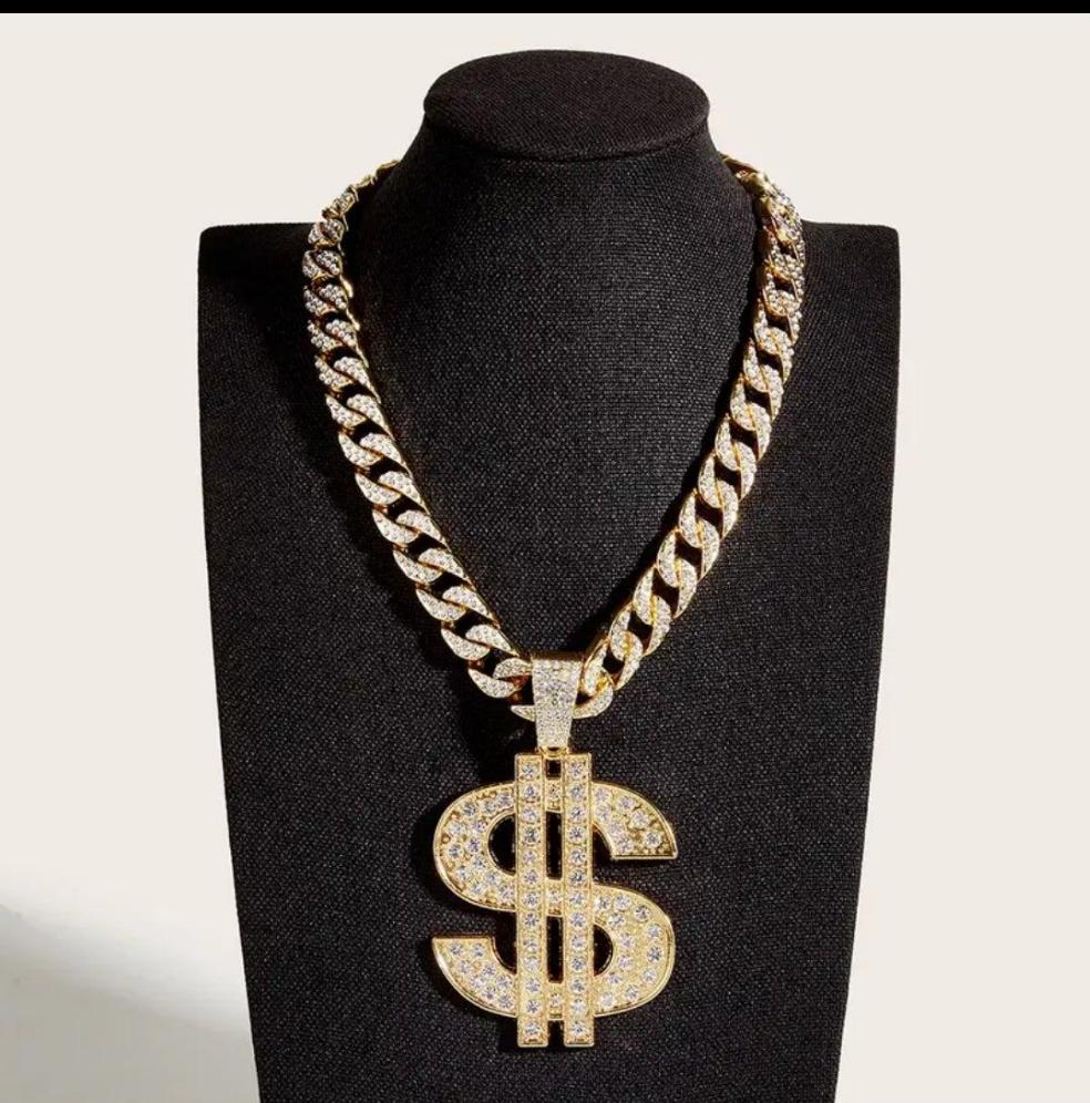 Big Dollar Pendant + Cuban Chain - Panther®