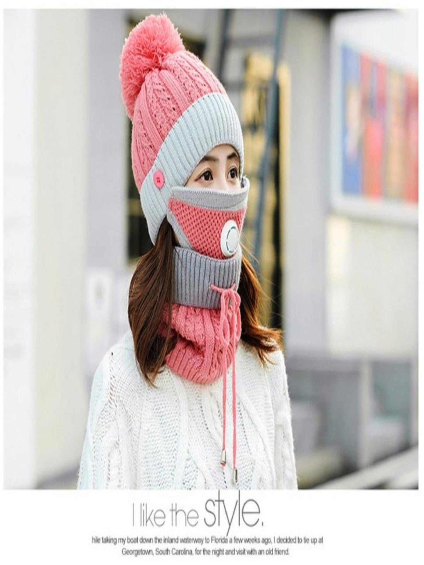 Women 3pcs Winter Hat  Set For The Cold Weather - Panther®